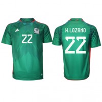 Koszulka piłkarska Meksyk Hirving Lozano #22 Strój Domowy MŚ 2022 tanio Krótki Rękaw